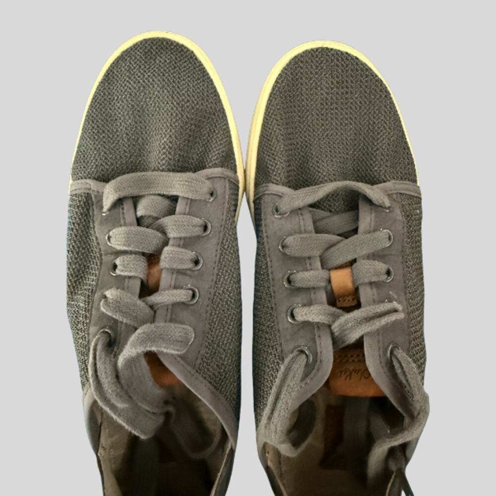 OluKai Pehuea Li Women's Gray Mesh Lace-Up Sneaker Drop-In Heel Size 8.5